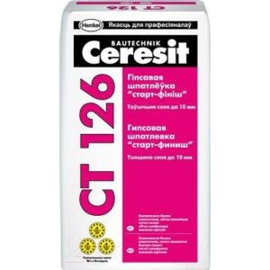 Шпатлевка Ceresit CT 126 гипсовая полимерминеральная